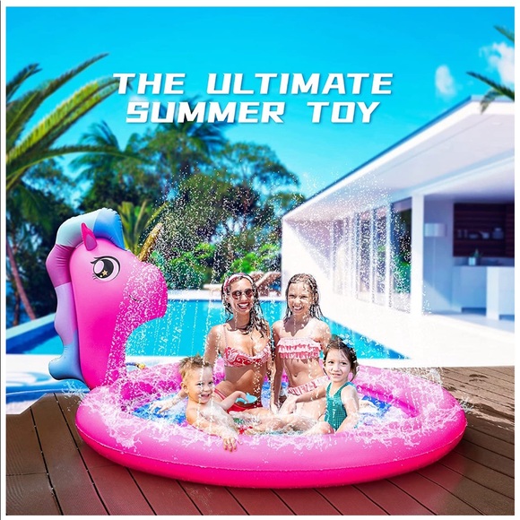 Other - NEW Unicorn Splash Pads Sprinkler Large 71" Pool